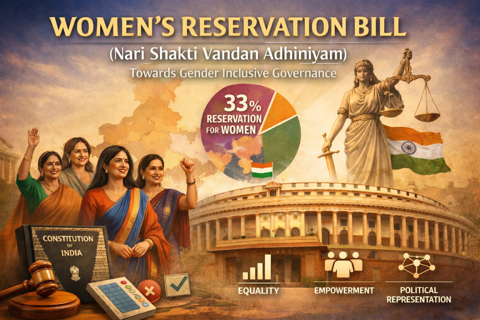 Women’s Reservation Bill (Nari Shakti Vandan Adhiniyam): Constitutional Shift Towards Gender-Just Representation